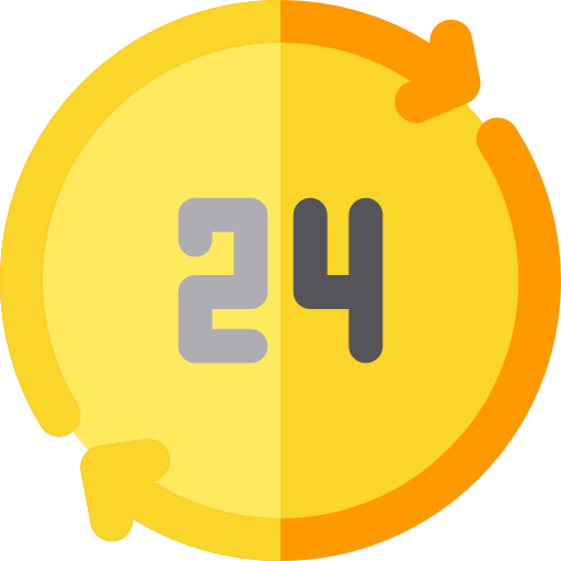 24 hours icon