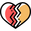Broken heart icon 64x64