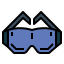 Safety googles icon 64x64