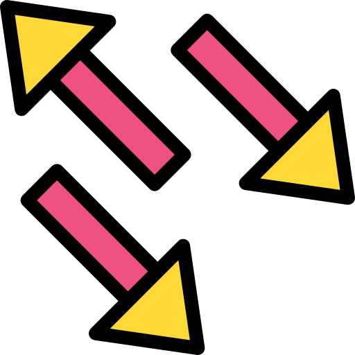 Diagonal arrows 图标