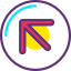 Diagonal arrow icon 64x64