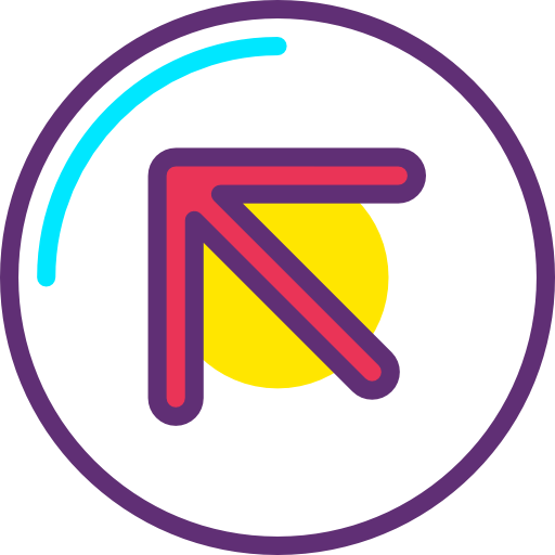 Diagonal arrow ícone