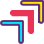 Diagonal arrow icon 64x64