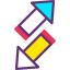Diagonal arrows icon 64x64