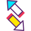 Diagonal arrows icon 64x64