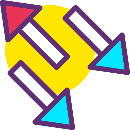 Diagonal arrows 图标