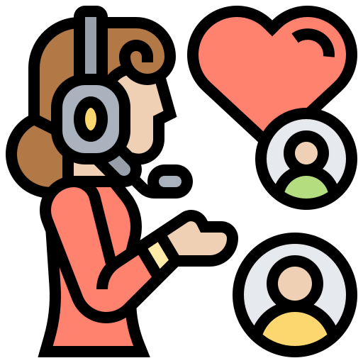 Call center agent icon