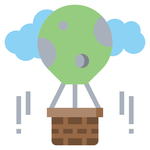 Hot air balloon biểu tượng