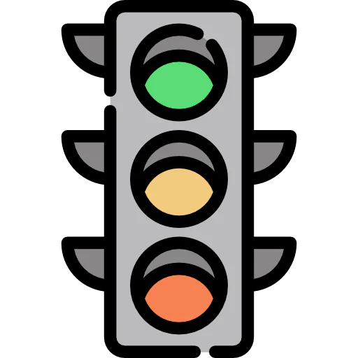 Traffic light icon