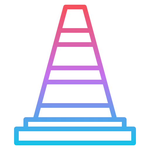 Traffic cone icon