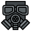 Gas mask ícono 64x64