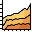 Bar graph biểu tượng 64x64