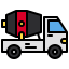 Concrete mixer icon 64x64