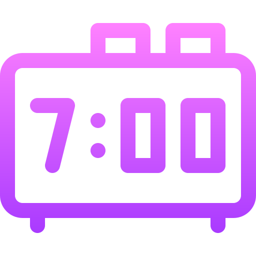 Digital alarm clock icon
