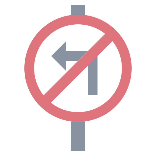 Turn left Symbol