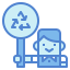 Recycle sign icon 64x64