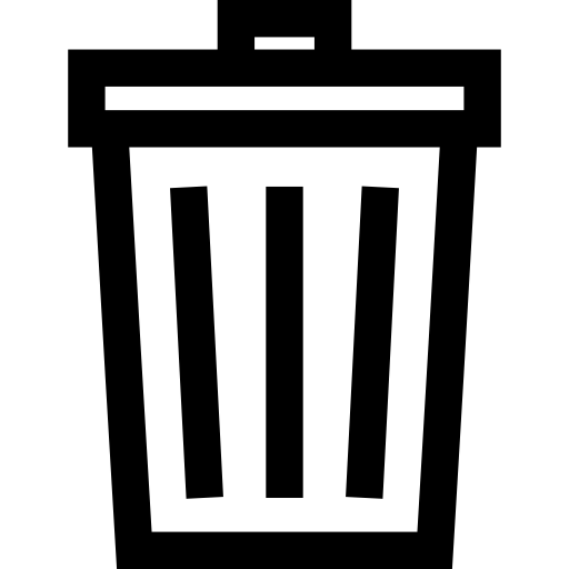 Garbage bin icon