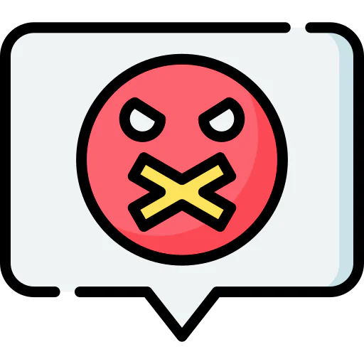 Negative comment icon