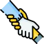 Helping hand icon 64x64