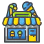 Ice cream shop icon 64x64