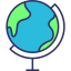 Earth globe icon 64x64