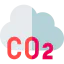 CO2 cloud icon 64x64