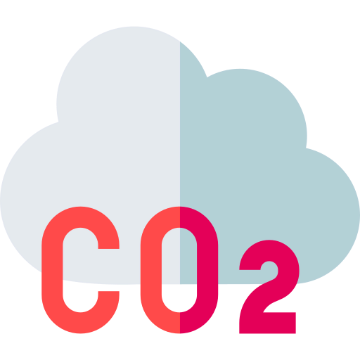 CO2 cloud icon