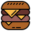 Cheese burger biểu tượng 64x64