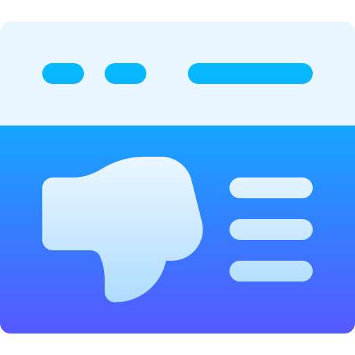 Dissatisfied icon
