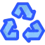 Recycling symbol icon 64x64