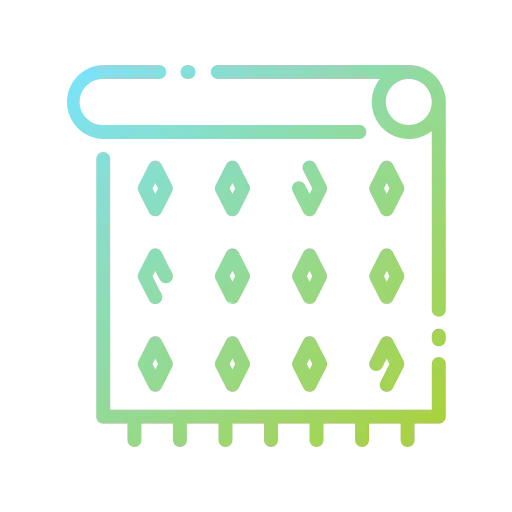 Decorative textile icon