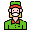 Delivery woman icon 64x64