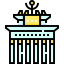 Brandenburg gate icon 64x64