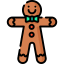 Gingerbread man icon 64x64