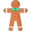 Gingerbread man icon 64x64