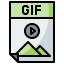 Gif file ícono 64x64