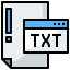 Txt file ícono 64x64