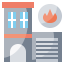 Fire station icon 64x64