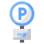 Parking sign icon 64x64