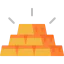 Gold ingot ícono 64x64