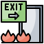 Emergency exit Symbol 64x64