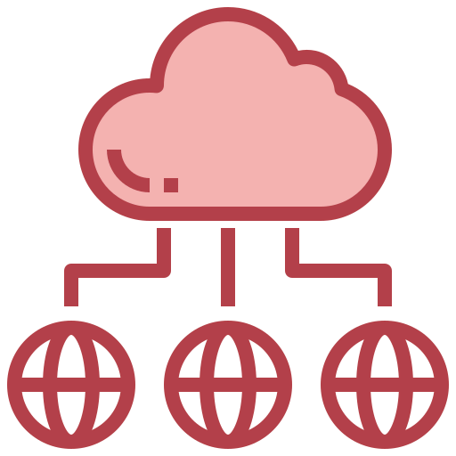 Cloud network icon