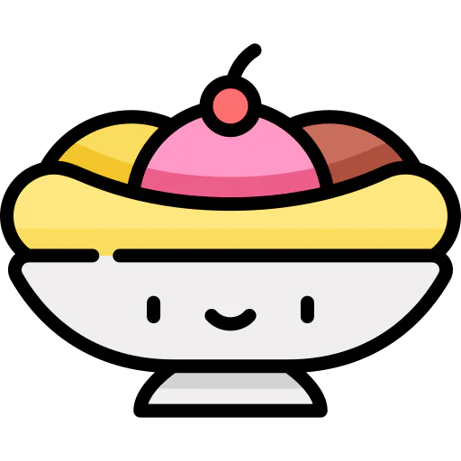 Banana split icon
