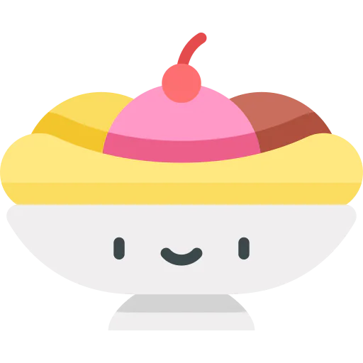 Banana split icon