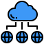 Cloud network アイコン 64x64