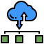 Cloud storage アイコン 64x64