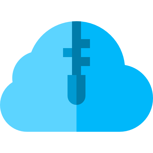 Zip cloud icon