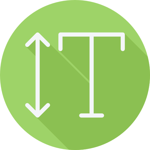Text height icon