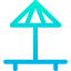 Beach umbrella icon 64x64