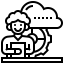 Cloud service icon 64x64